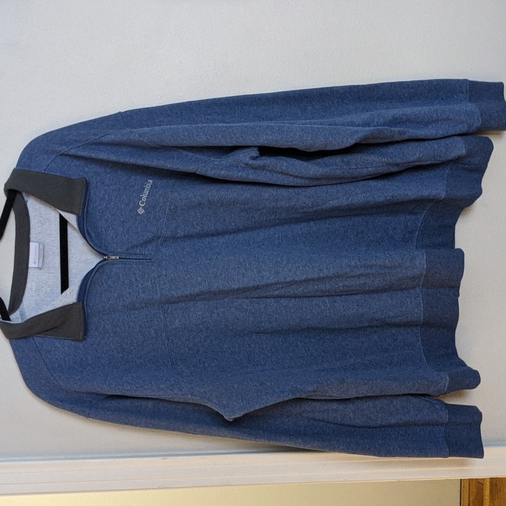 Columbia blue fleece half zip pullover size 3X
